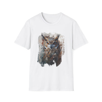 Watercolor Owl T-Shirt Unisex - Enchanting Art Softstyle Tee - LucyKay store