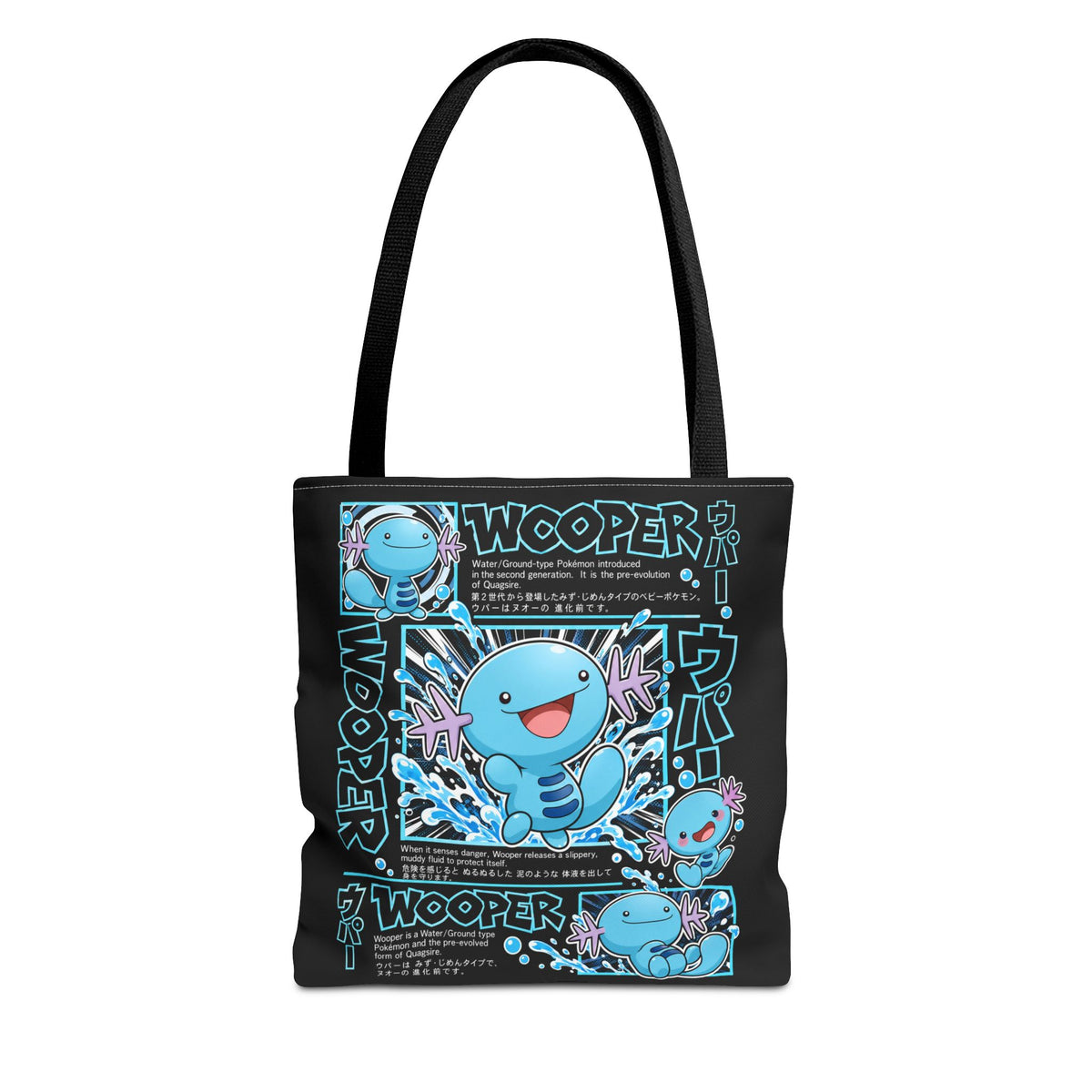 Inspired Cute Blue Character Tote Bag