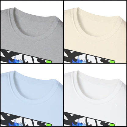 Neon Graffiti Anime T-Shirt | Abstract Street Art Portrait Tee - LucyKay store