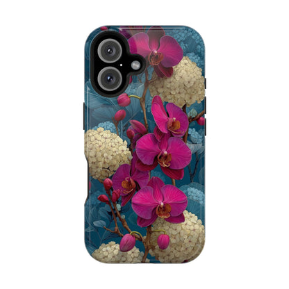 Floral Orchid Phone Case – MagSafe, Glossy or Matte