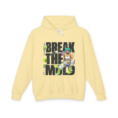 Break The Mold Hoodie | Bold Typography, Neon Accent - LucyKay store