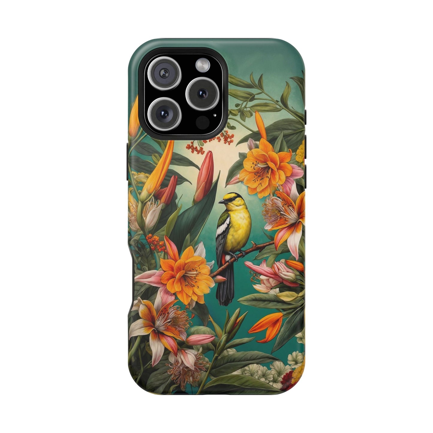 iPhone Case - Floral Bird Phone Case, Impact - Resistant Cover - LucyKay store