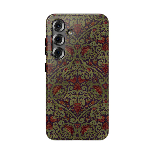 Dark Academia Vintage Tapestry Samsung Galaxy Case - Damask - LucyKay store