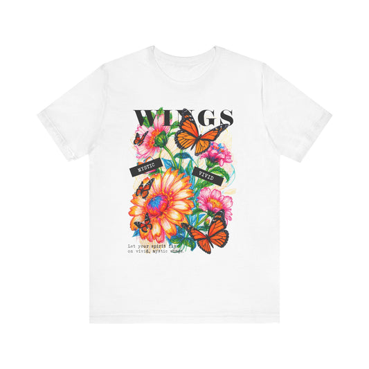 Butterfly T-Shirt | Colorful Floral Wings Graphic Tee - LucyKay store