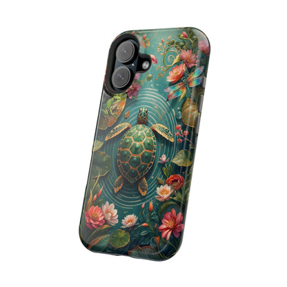 Turtle Floral Phone Case - Sea Turtle MagSafe iPhone Case - LucyKay store