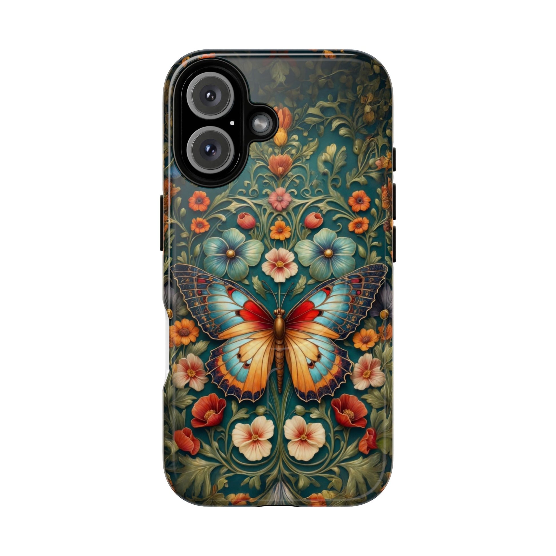 Butterfly Floral iPhone Case – Vintage Garden - Inspired Phone Cover - LucyKay store