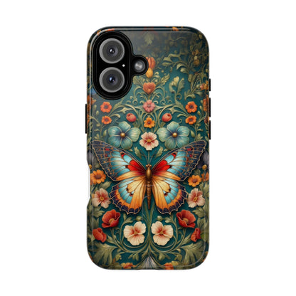 Butterfly Floral iPhone Case – Vintage Garden - Inspired Phone Cover - LucyKay store