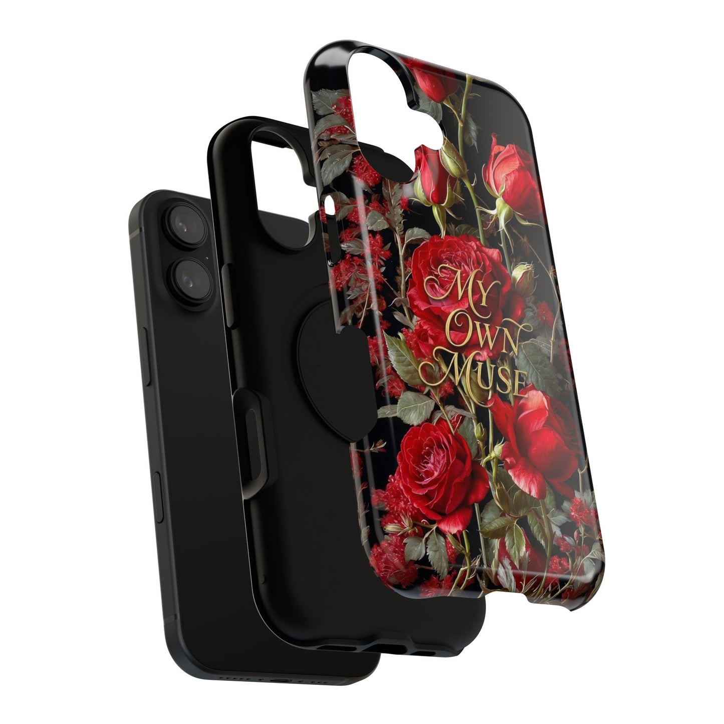 Red Rose Floral iPhone Case - Impact - Resistant Dual - Layer - LucyKay store