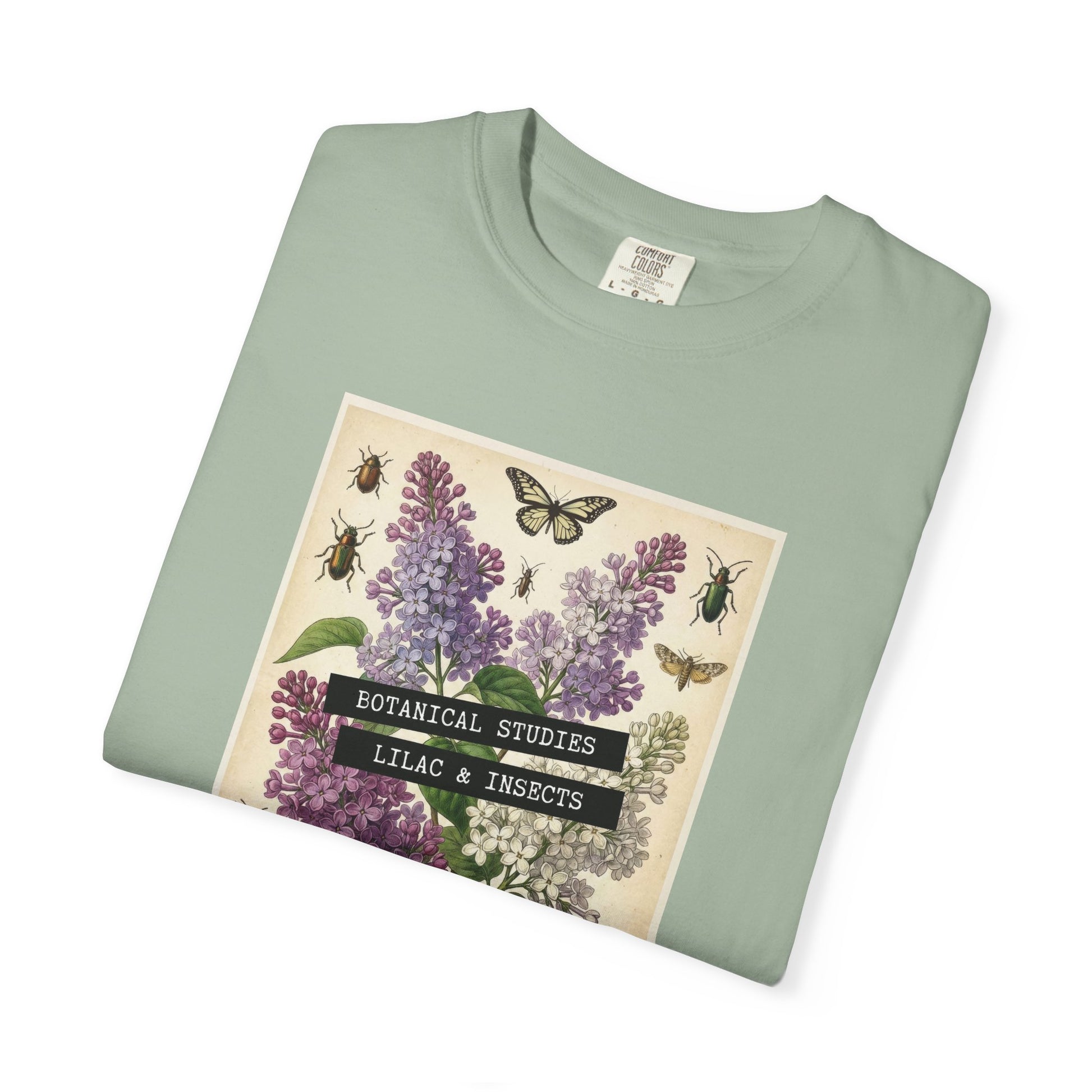 Lilac Floral T-Shirt | Vintage Garment - Dyed Cotton Tee - LucyKay store