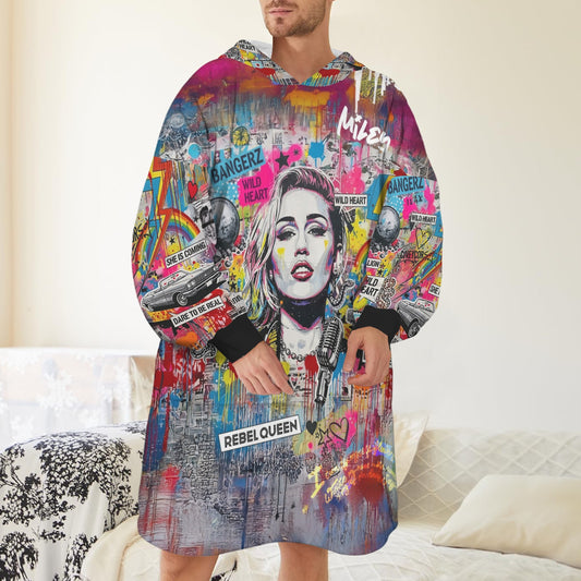 Hoodie Blanket - Rebel Queen - LucyKay store