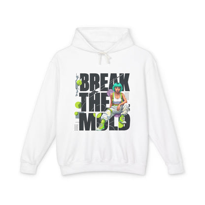 Break The Mold Hoodie | Bold Typography, Neon Accent - LucyKay store
