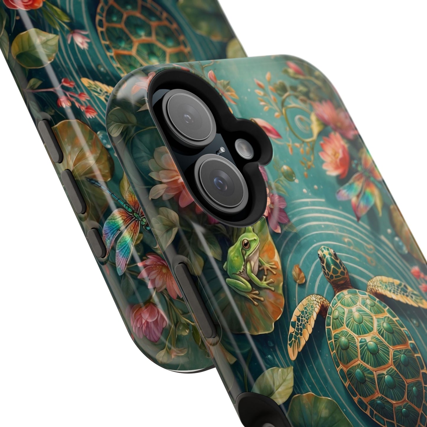 Turtle Floral Phone Case - Sea Turtle MagSafe iPhone Case - LucyKay store