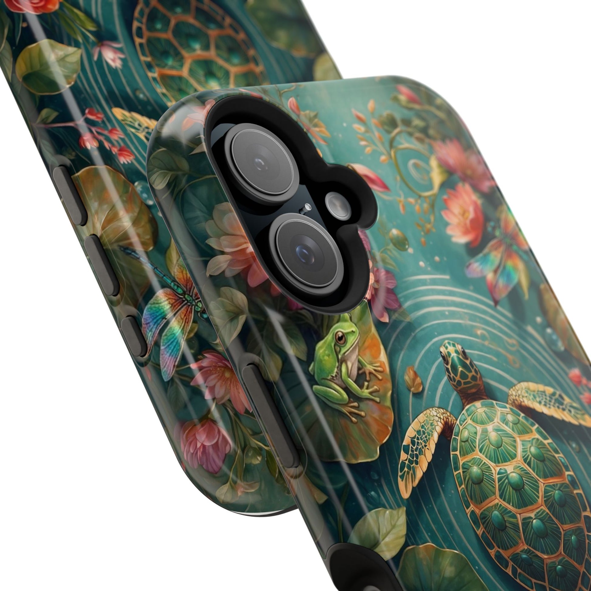 Turtle Floral Phone Case - Sea Turtle MagSafe iPhone Case - LucyKay store