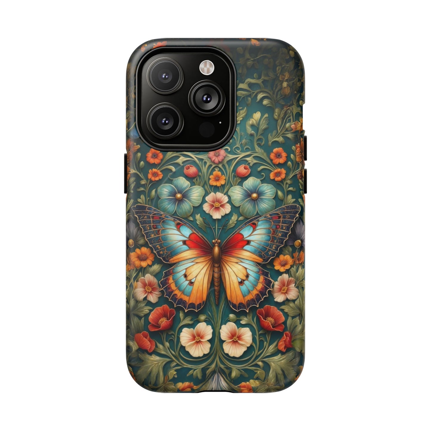Butterfly Floral iPhone Case – Vintage Garden - Inspired Phone Cover - LucyKay store
