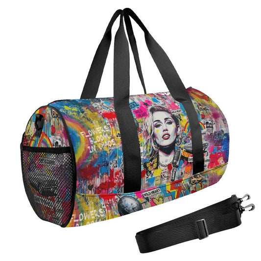 Wild Heart Pop Art Graffiti Travel Duffel Bag | Waterproof Weekender - LucyKay store