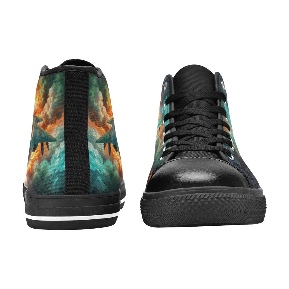 Fighter Jet High - Top Canvas Shoes for Big Kids! - LucyKay store