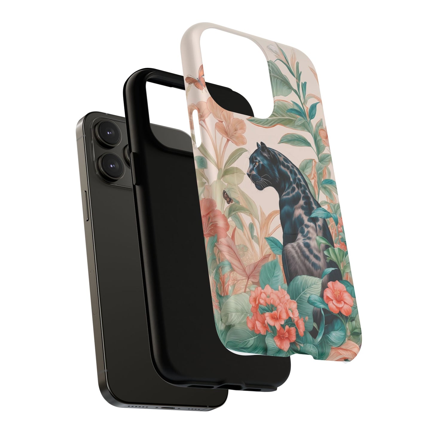 Panther Floral Tough Phone Case - LucyKay store