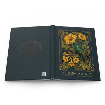 Botanical Hummingbird Hardcover Journal — Aurum Aviary