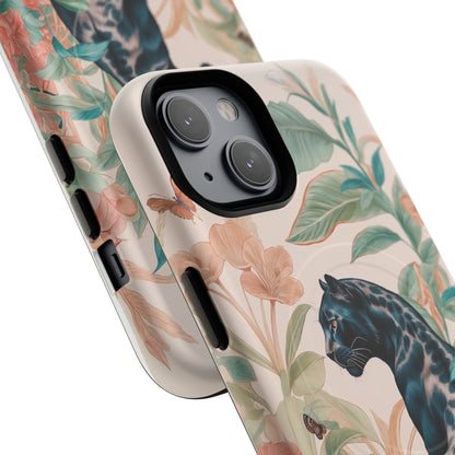 Panther Floral Tough Phone Case - LucyKay store
