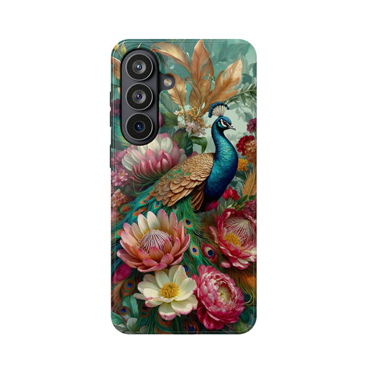Peacock Floral Phone Case - MagSafe Compatible Protective - LucyKay store