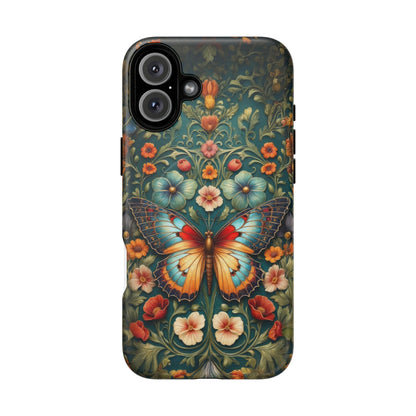 Butterfly Floral iPhone Case – Vintage Garden - Inspired Phone Cover - LucyKay store