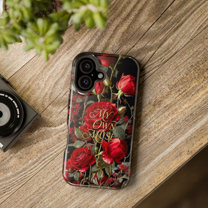 Red Rose Floral iPhone Case - Impact - Resistant Dual - Layer - LucyKay store
