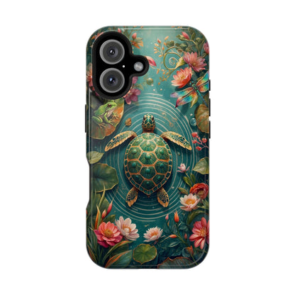 Turtle Floral Phone Case - Sea Turtle MagSafe iPhone Case - LucyKay store
