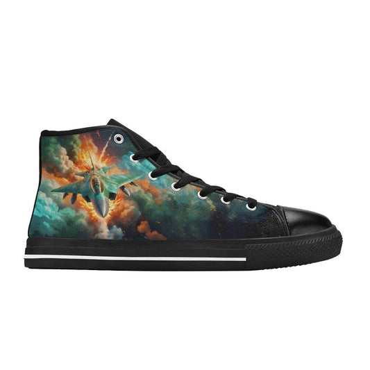 Fighter Jet High - Top Canvas Shoes for Big Kids! - LucyKay store