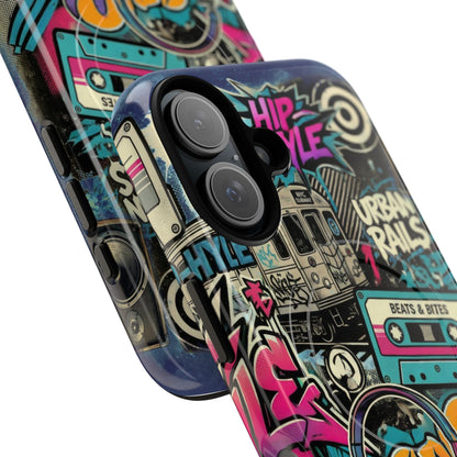 Retro Graffiti iPhone Case – MagSafe Tough Drop Protection - LucyKay store