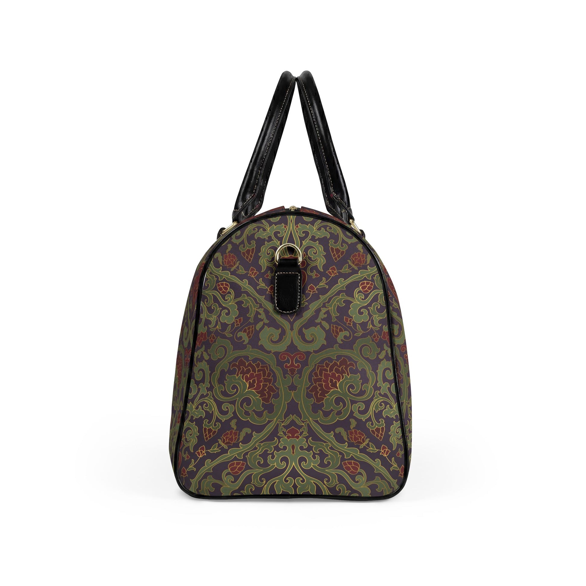 Vintage Damask Leather Travel Bag | Weekend & Overnight Bag - LucyKay store