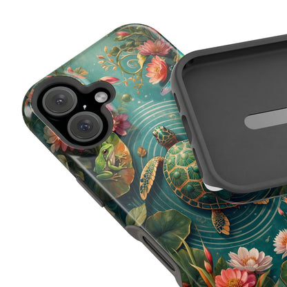 Turtle Floral Phone Case - Sea Turtle MagSafe iPhone Case - LucyKay store