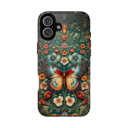Butterfly Floral iPhone Case – Vintage Garden - Inspired Phone Cover - LucyKay store