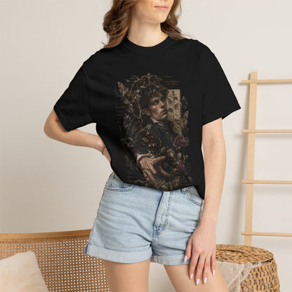 Vintage Floral Surreal Art T-Shirt | Renaissance Portrait