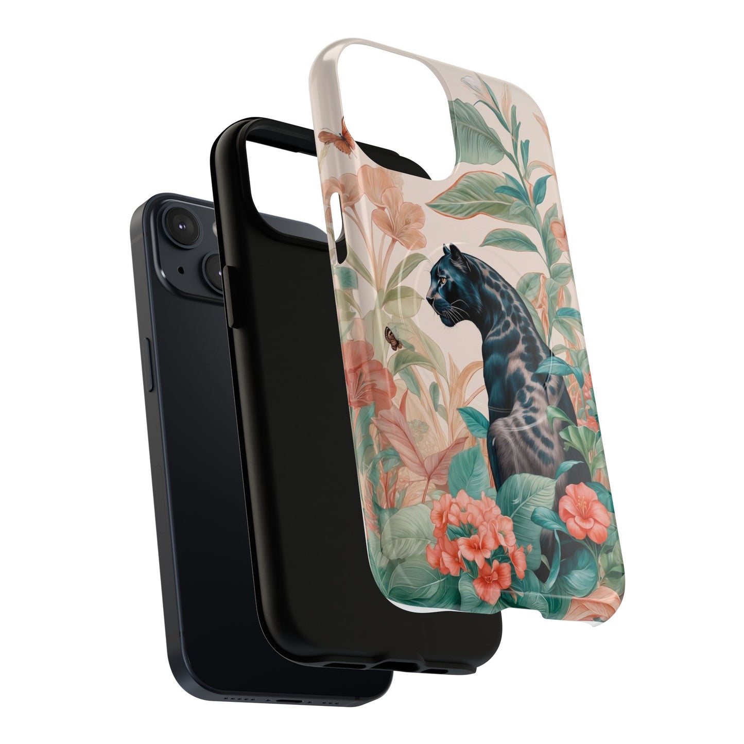 Panther Floral Tough Phone Case - LucyKay store