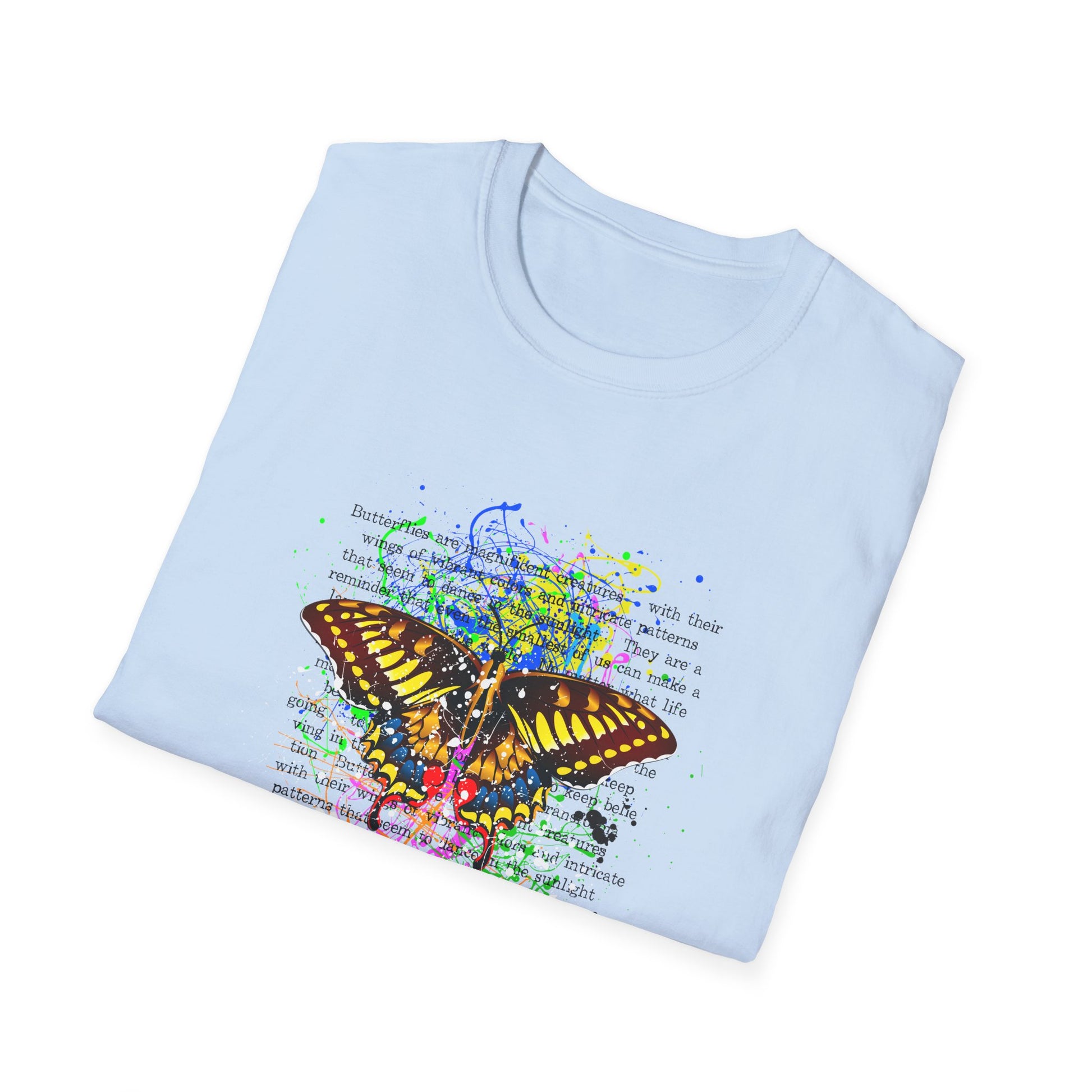 Butterfly Watercolor T-Shirt – Nature Graphic Tee - LucyKay store