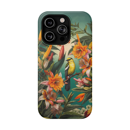 iPhone Case - Floral Bird Phone Case, Impact - Resistant Cover - LucyKay store