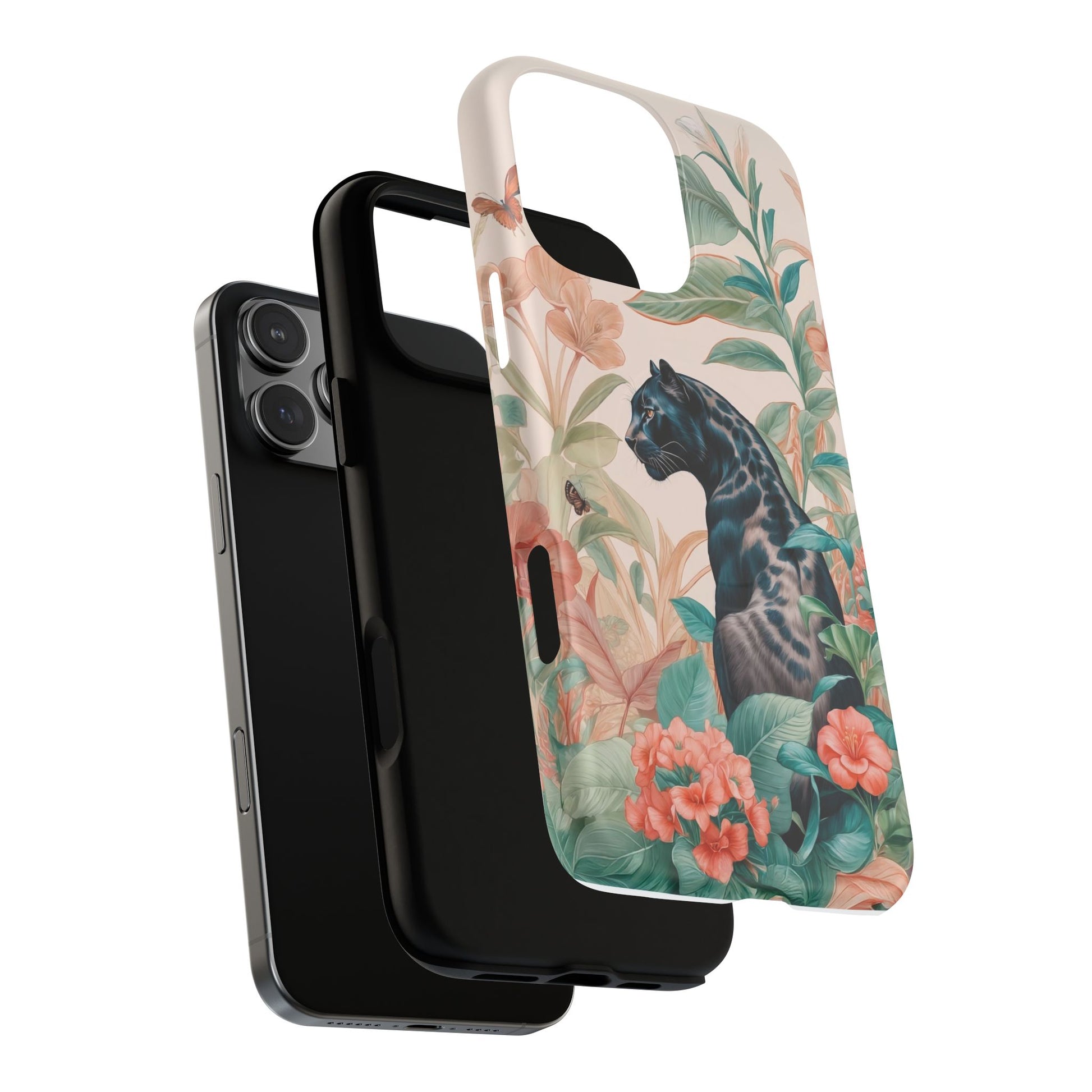 Panther Floral Tough Phone Case - LucyKay store