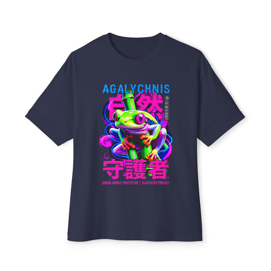 Neon Frog Graphic Tee – Cyberpunk Streetwear Unisex T-Shirt - LucyKay store