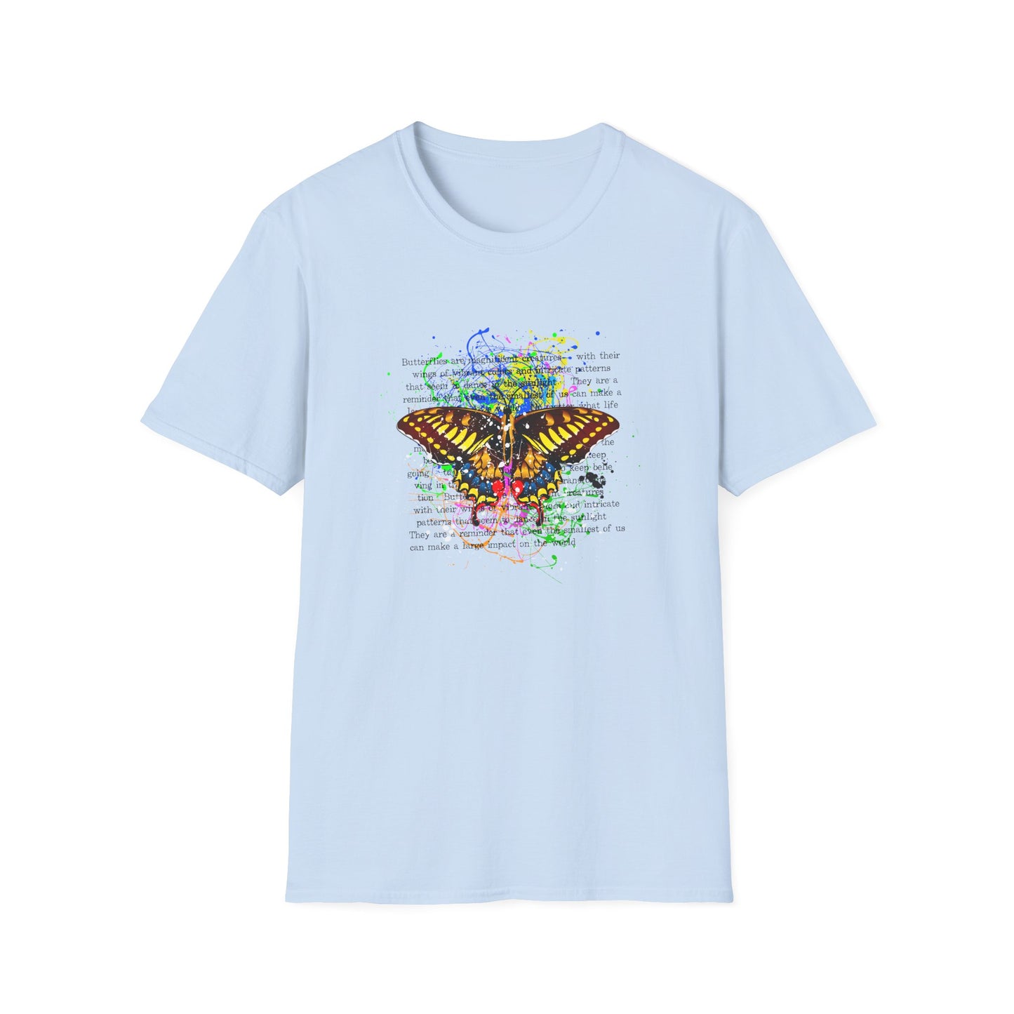 Butterfly Watercolor T-Shirt – Nature Graphic Tee - LucyKay store