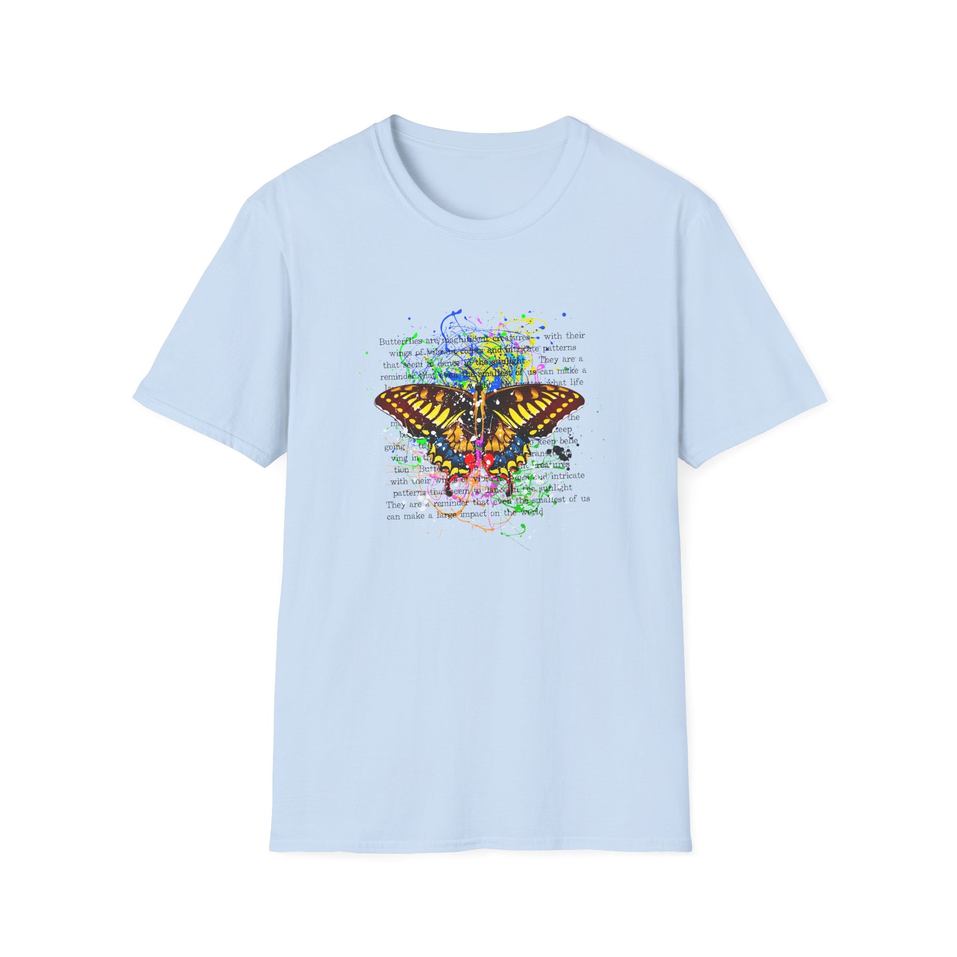 Butterfly Watercolor T-Shirt – Nature Graphic Tee - LucyKay store