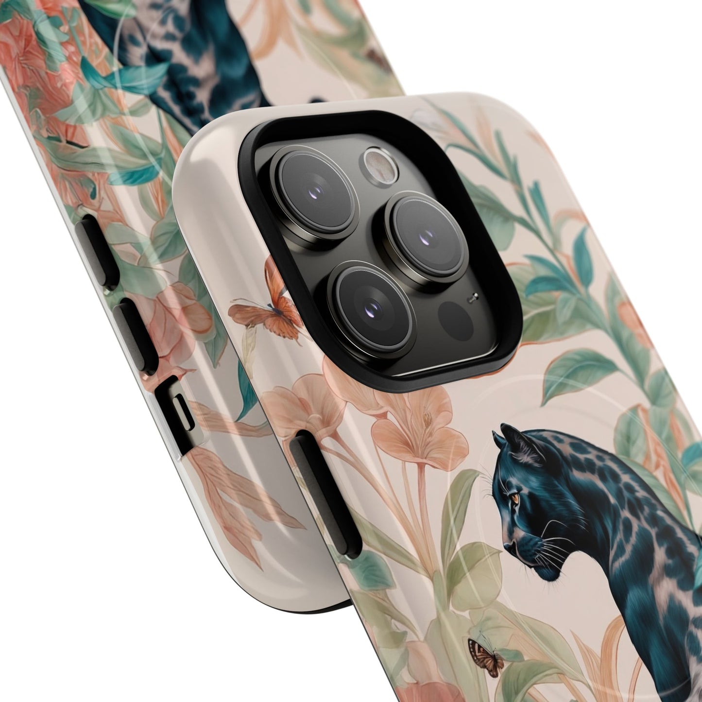 Panther Floral Tough Phone Case - LucyKay store