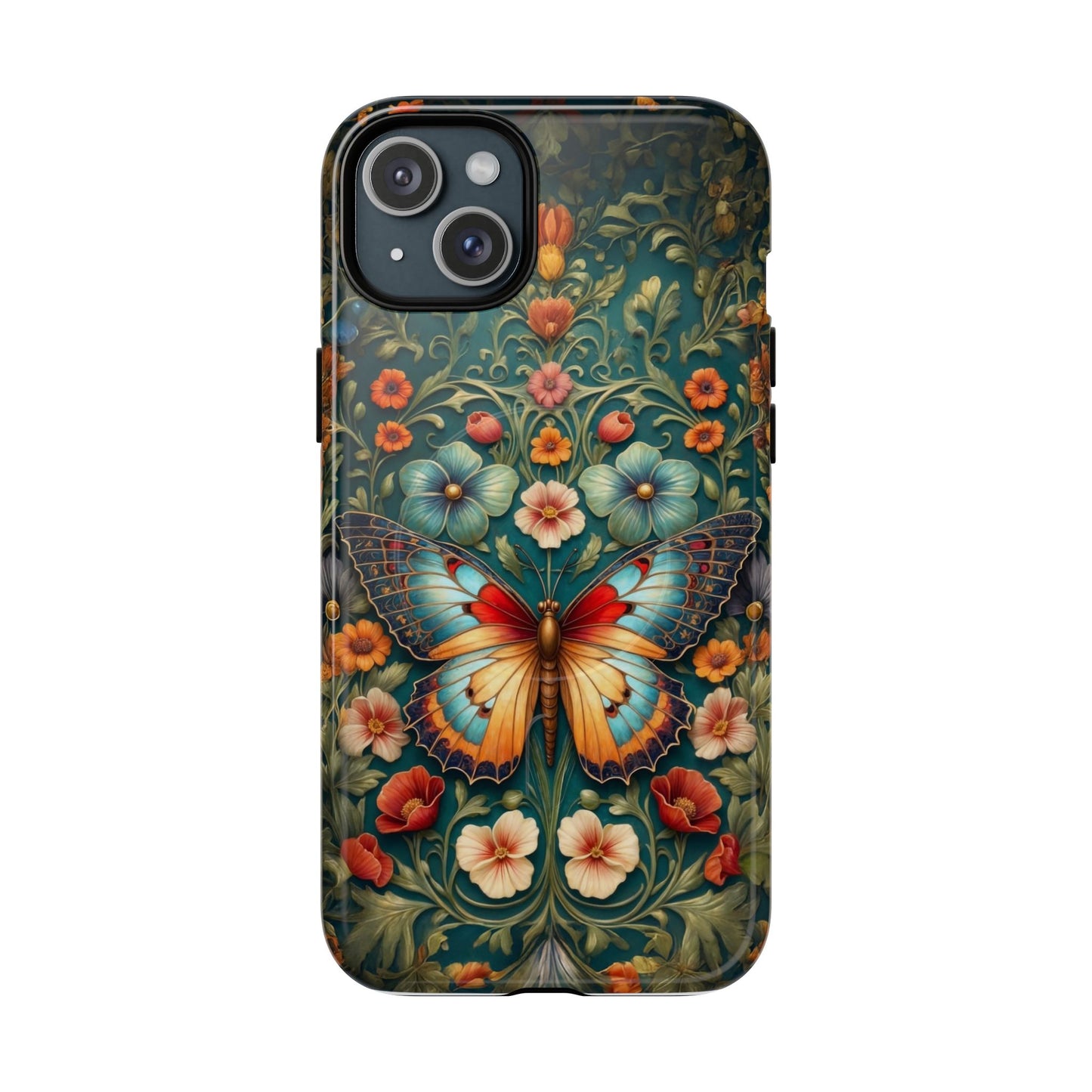 Butterfly Floral iPhone Case – Vintage Garden - Inspired Phone Cover - LucyKay store