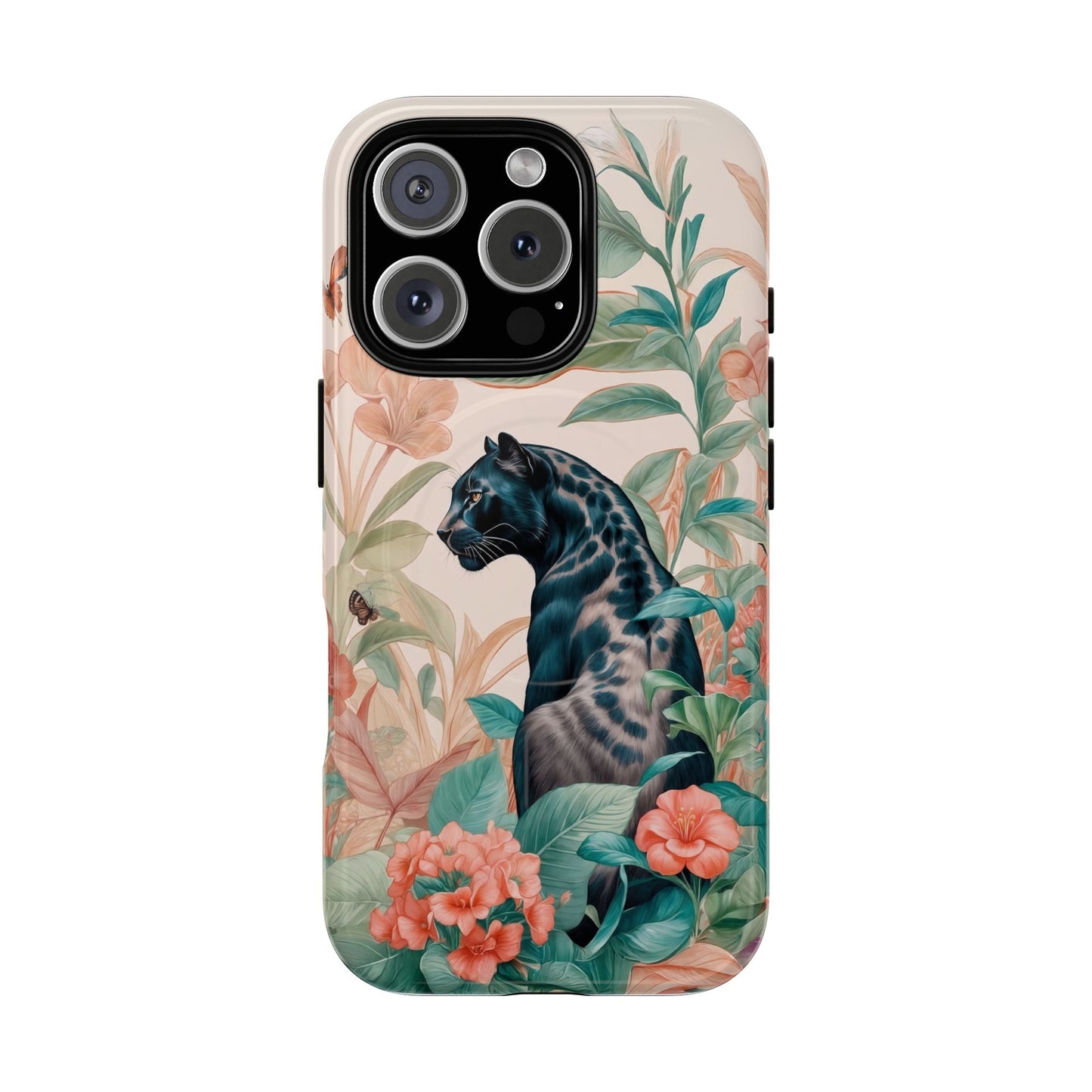 Panther Floral Tough Phone Case - LucyKay store