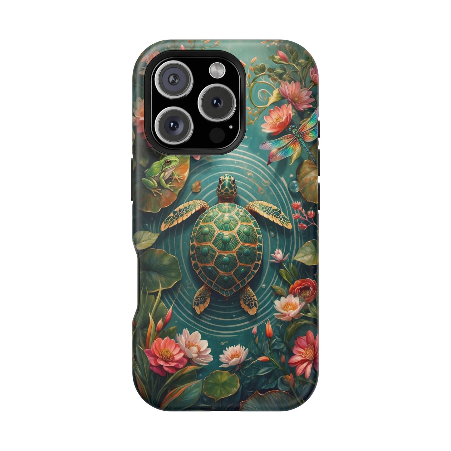 Turtle Floral Phone Case - Sea Turtle MagSafe iPhone Case - LucyKay store
