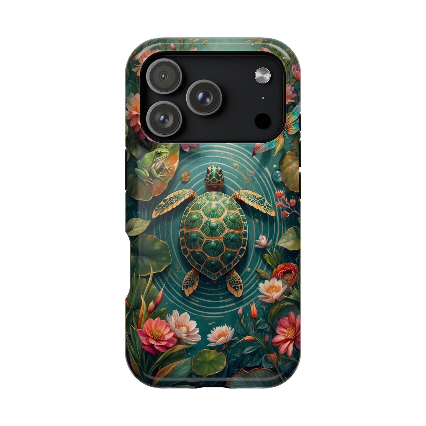 Turtle Floral Phone Case - Sea Turtle MagSafe iPhone Case - LucyKay store
