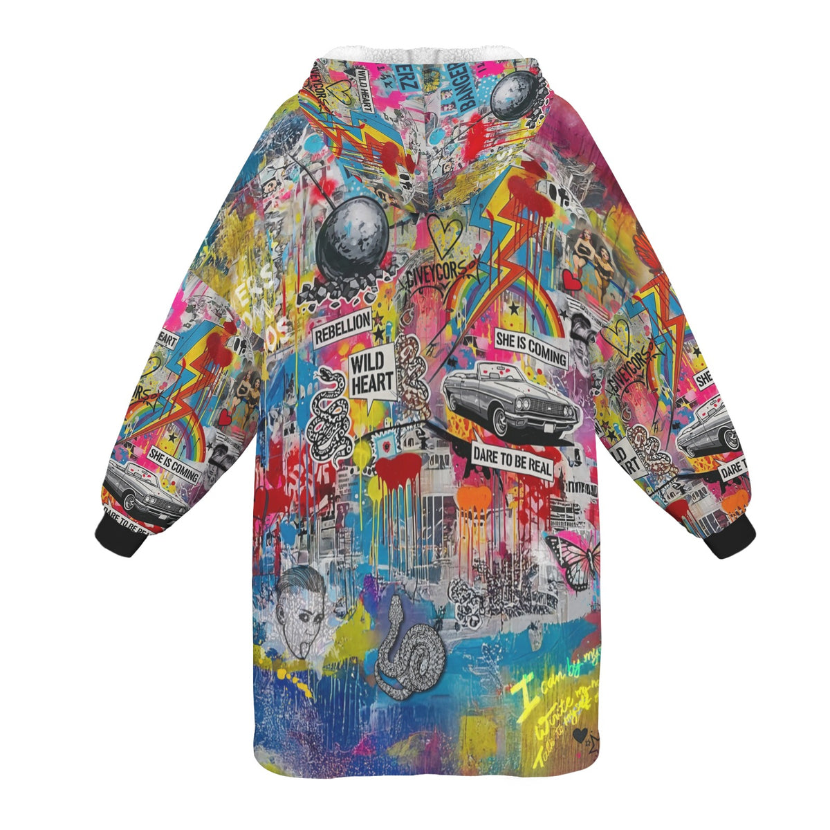 Hoodie Blanket - Rebel Queen - LucyKay store