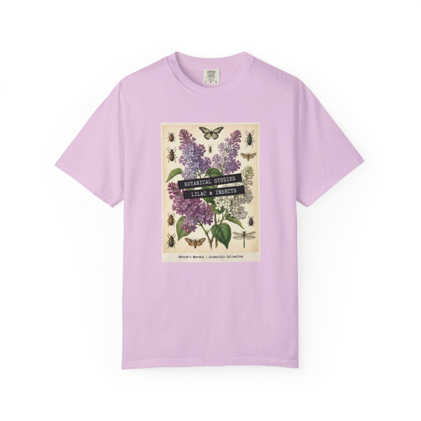 Lilac Floral T-Shirt | Vintage Garment - Dyed Cotton Tee - LucyKay store