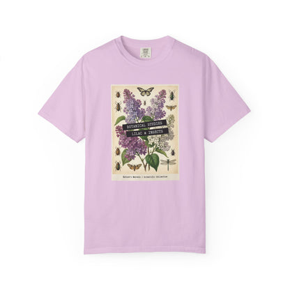 Lilac Floral T-Shirt | Vintage Garment - Dyed Cotton Tee - LucyKay store