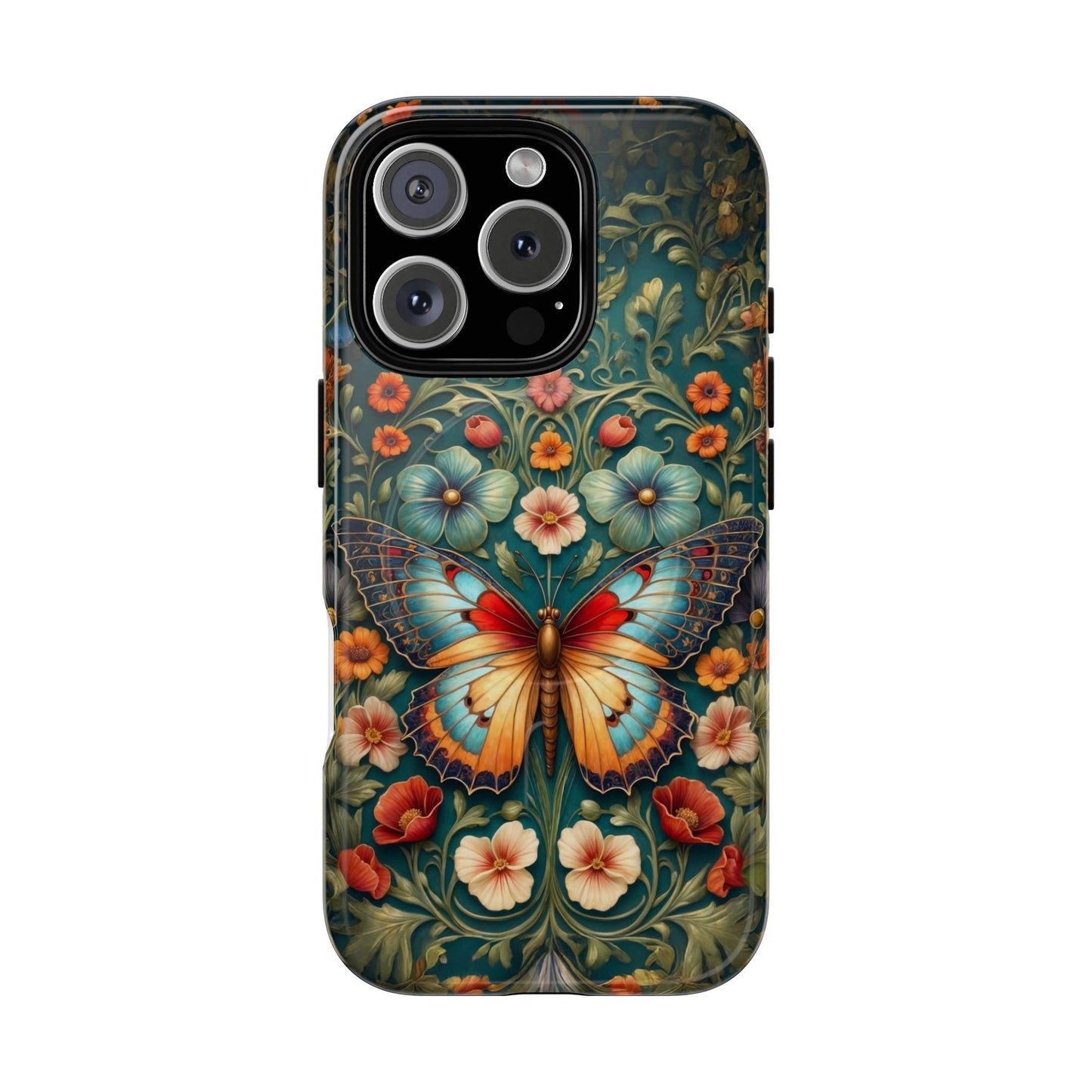 Butterfly Floral iPhone Case – Vintage Garden - Inspired Phone Cover - LucyKay store