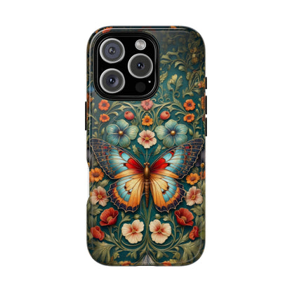 Butterfly Floral iPhone Case – Vintage Garden - Inspired Phone Cover - LucyKay store